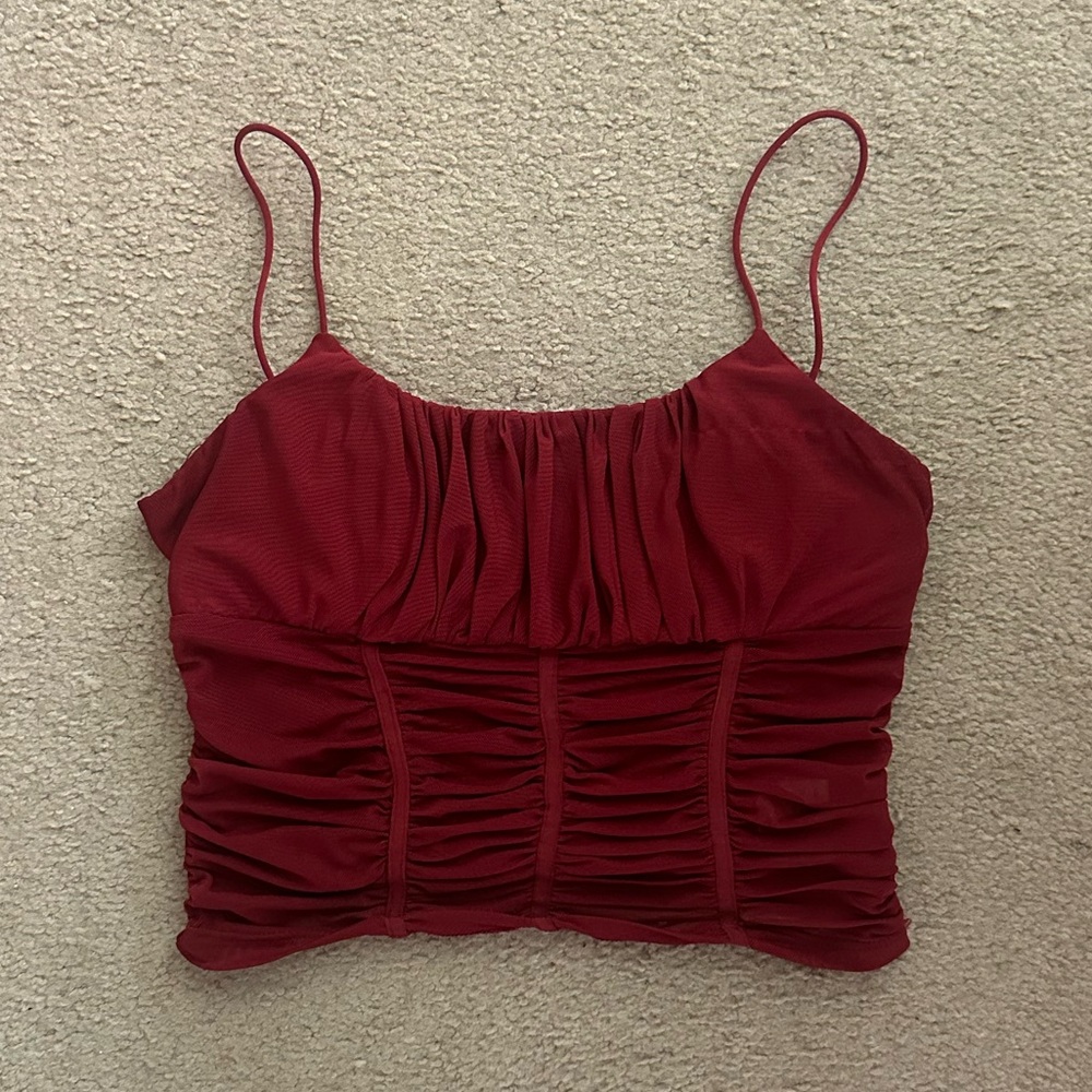 Princess Polly red corset top